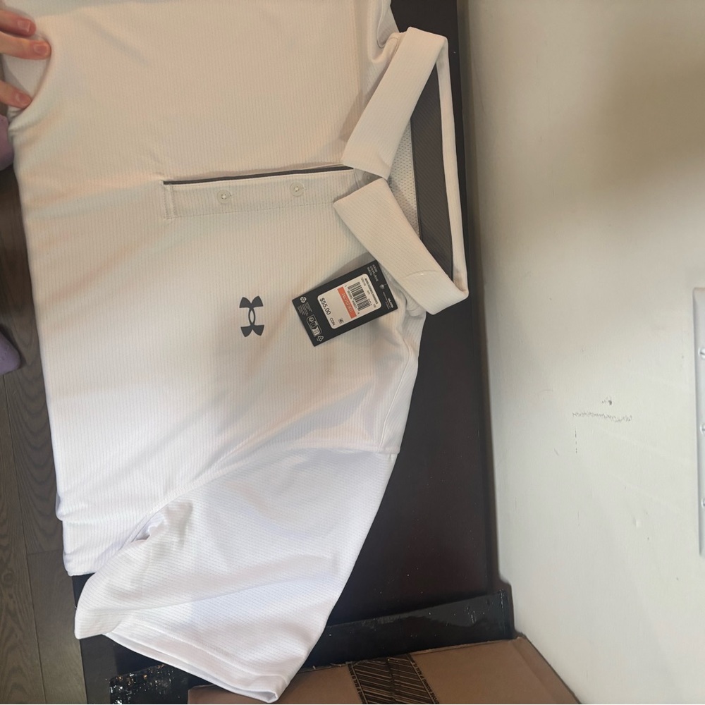 Under Armour Classic White Polo